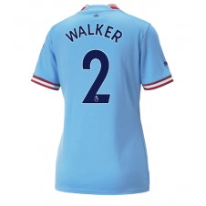 Manchester City Kyle Walker #2 Hemmatröja Dam 2022-23 Korta ärmar